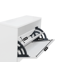 Sapateira com 2 Portas Organizadora para Quarto e Closet - 5