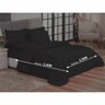 Edredom Queen Preto Aconchego Dupla Face 2,4 X 2,1 Metros Casa Dona - 4