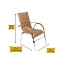 Ver imagem 3 de Cadeira Vênus para Área, Jardim, Lazer, Piscina, Fazenda - Capuccino