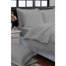 Kit Edredom Queen 200 Fios + Jogo Lençol 6 Peças 100% Algodão Dupla Face Cinza Casa Dona - 3