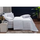 Ver imagem 3 de Kit Edredom Queen 200 Fios + Jogo Lençol 6 Peças 100% Algodão Dupla Face Branco Casa Dona