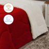 Cobertor Manta Casal Macio para o Inverno Vermelho Casa Dona - 2