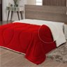 Cobertor Manta Casal Macio para o Inverno Vermelho Casa Dona - 3
