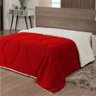 Cobertor Manta Casal Macio para o Inverno Vermelho Casa Dona - 1