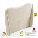 Ver imagem 4 de Cabeceira Orgânica para Cama Box King Size Luma 195cm Bouclê Bege - Desk Design