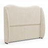 Cabeceira Orgânica para Cama Box King Size Luma 195cm Bouclê Bege - Desk Design - 2