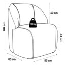 Ver imagem 6 de Kit 2 Poltronas Organica Eloa Boucle Rose - Londrilar