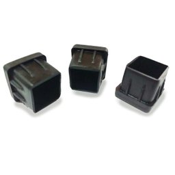 Kit 100 Ponteiras Borracha para Tubos Pé de Cadeira 50x50 - 1 Kit 100 Ponteiras Borracha para Tubos Pé de Cadeira 50x50 - 1