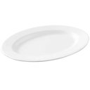 Ver imagem 2 de Conjunto 12 Travessas Oval Melamina Rasa 20x14cm Branca Servir Haus Concept Bandeja