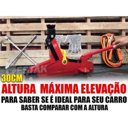 Macaco Hidraulico Jacaré 2T com Maleta Sparta + Super Brinde - 2