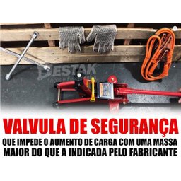 Macaco Hidráulico Jacaré 2t Maleta Automotivo + Ferramentas - 5