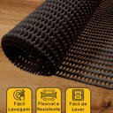 Ver imagem 3 de 8 Jogo Americano Pvc Preto Antiderrapante 29 X 44cm Id Decor