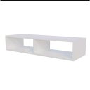 Ver imagem 1 de Nicho Rack Suspenso com Divisão Duplo Prateleira para Tv