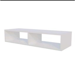 Nicho Rack Suspenso com Divisão Duplo Prateleira para Tv - 1