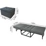 Puf Cama PC01_MM 06 que se Transforma em Sofá Cama Resistente e Confortável em SUED - 5
