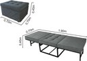 Ver imagem 5 de Puf Cama Pc01_mm 06 que Se Transforma em Sofá Cama Resistente e Confortável em Sued