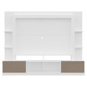 Ver imagem 4 de Rack Estante Painel Suporte Tv 65´´ Branco/Laca Fumê
