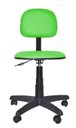 Ver imagem 2 de Cadeira Secretaria Giratoria Polo - Couro SinteticoCorano - Verde