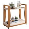Carrinho Bar com Espelho Prince H01 Off White/Cinamomo - Mpozenato - 1