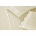 Ver imagem 2 de Jogo de Lençol 400 Fios Toque Suave e Macio Ponto Palito Cama King 3 Peças Bege Casa Dona