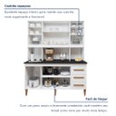 Ver imagem 6 de Kit de Cozinha Atenas 5 Portas 3 Gavetas - Kaiki Móveis Branco