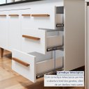 Ver imagem 5 de Kit de Cozinha Atenas 5 Portas 3 Gavetas - Kaiki Móveis Branco