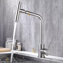 Ver imagem 2 de Torneira Cozinha Monocomando Escovada Inox Bancada 1/4 360º