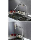 Ver imagem 5 de Torneira Cozinha Monocomando Escovada Inox Bancada 1/4 360º