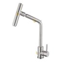 Ver imagem 6 de Torneira Cozinha Monocomando Escovada Inox Bancada 1/4 360º