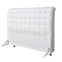 Ver imagem 2 de Cabeceira Dama 1,60 Cm Cama Box Queen Corino Branco
