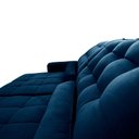 Ver imagem 2 de Sofá Retrátil Reclinável Alaska 2,70m Suede Velut Azul Marinho Molas no Assento - King House