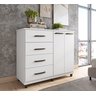 Cômoda 2 Portas 4 Gavetas Moderna Ideal para Sua Necessidade - Branco - 2
