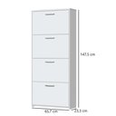 Ver imagem 4 de Organizador Sapateira Carol 4 Gavetas Basculantes Branco