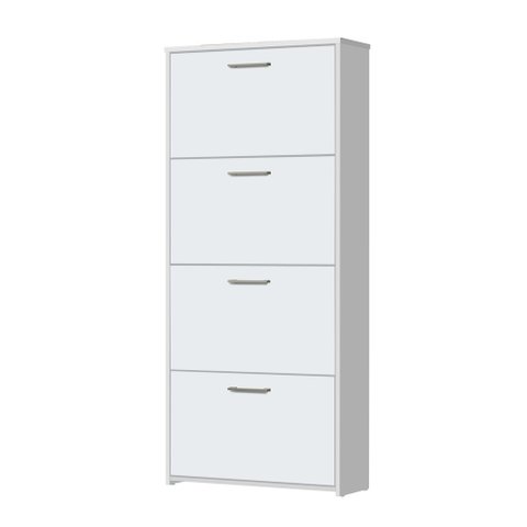 Organizador Sapateira Carol 4 Gavetas Basculantes Branco