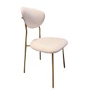 Ver imagem 5 de Conjunto Mesa de Jantar com 4 Cadeiras Livia Dourado/off - Exclusiva Bouclé Off White 301