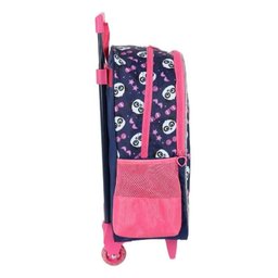 Mochila Escolar Infantil com Rodinhas Panda Ic41032up Azul - Maxlog - 2
