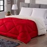 Coberdrom Sherpa 2 em 1 Noites Quentinhas Casal Queen Vermelho Casa Dona - 4
