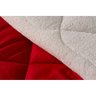 Coberdrom Sherpa 2 em 1 Noites Quentinhas Casal Queen Vermelho Casa Dona - 2