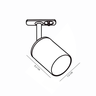 Spot Direcionável Taschibra Track AR70 GU10 Para Trilho Bivolt Preto - 3