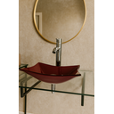 Ver imagem 2 de Kit Banheiro Cuba de Vidro + Misturador Inox + Válvula Click:vinho