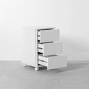 Ver imagem 7 de Conjunto Office - Bancada Contemporânea Slim Branco 1,10 + Gaveteiro Contemporâneo Slim 3 Gavetas Br