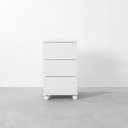 Ver imagem 6 de Conjunto Office - Bancada Contemporânea Slim Branco 1,10 + Gaveteiro Contemporâneo Slim 3 Gavetas Br