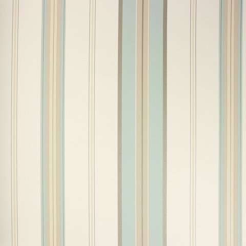 Papel de Parede Listras Azul Acinzentado e Bege Vinilico Lavável+ Cola para Aplicação