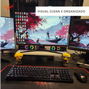 Ver imagem 5 de Suporte Monitor Mesa Home Office Escritório 43cm Mdf Branco