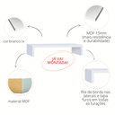 Ver imagem 3 de Suporte Monitor Mesa Home Office Escritório 43cm Mdf Branco