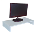 Ver imagem 1 de Suporte Monitor Mesa Home Office Escritório 43cm Mdf Branco