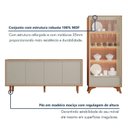 Ver imagem 5 de Sala de Jantar Premium - Off White (Buffet + Cristaleira)
