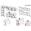 Ver imagem 3 de Armário de Cozinha Modulado com Bancada Americana Xangai Multimóveis Mp2206 Branco