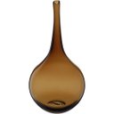 Ver imagem 1 de Vaso Garrafa Decorativo de Vidro Âmbar 33x17x17cm Enfeite Sala Mesa Estante