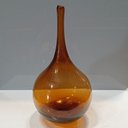 Ver imagem 5 de Vaso Garrafa Decorativo de Vidro Âmbar 33x17x17cm Enfeite Sala Mesa Estante
